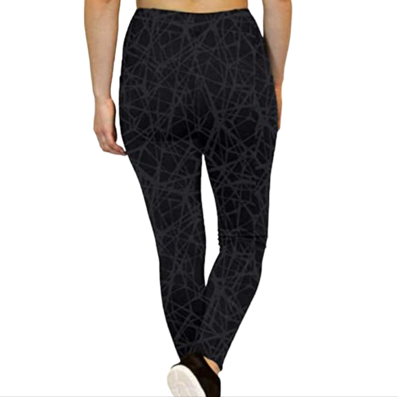 Spyder Black Web Print High Rise Active Performance Pants Leggings - Picture 2 of 9